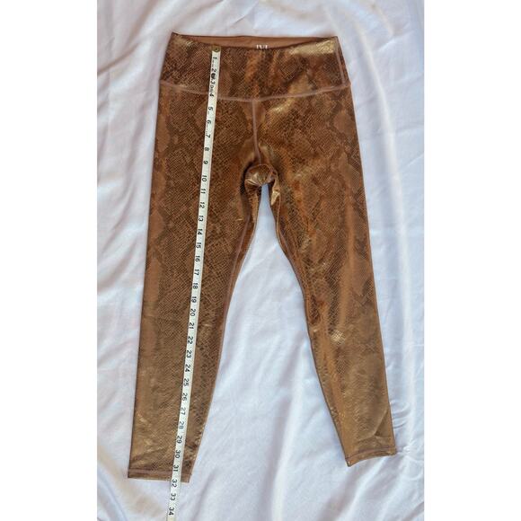 IVL Collective Leggings Sz 8 Women’s Maximalist Snake Animal Print Metallic Gold - Picture 10 of 11